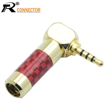 1pc Carbon Fiber Jack 2.5mm Gold-plated 4pole Right Angle Grass Pattern High Quality Earphone DIY Plug Fix Cable Up to 6mm
1pc Carbon Fiber Jack 2.5mm Gold-plated 4pole Right Angle Grass Pattern High Quality Earphone DIY Plug Fix Cable Up to 6mm