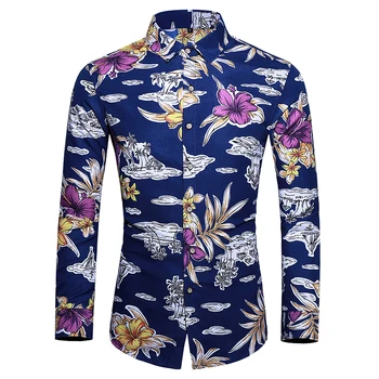2020 new fashion men's large flower casual shirt Big flower print man long sleeve shirt Autumn men's clothing
2020 new fashion men's large flower casual shirt Big flower print man long sleeve shirt Autumn men's clothing