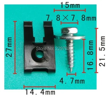Free Shipping 100PCS Hexagon head tapping screw with u-shaped iron clip car metal clip auto metal fasteners automotive clips
Free Shipping 100PCS Hexagon head tapping screw with u-shaped iron clip car metal clip auto metal fasteners automotive clips