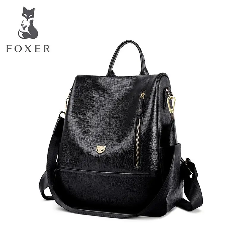 FOXER luxury fashion high-grade leather shoulder bag female soft leather college wind security backpack 2018 new wild
FOXER luxury fashion high-grade leather shoulder bag female soft leather college wind security backpack 2018 new wild