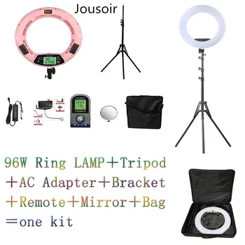 Pink FE-480II Yidoblo Bi-color Adjustable Ring Light Makeup beauty LED Ring Lamp Photographic broadcast Light + stand+ bag CD50
Pink FE-480II Yidoblo Bi-color Adjustable Ring Light Makeup beauty LED Ring Lamp Photographic broadcast Light + stand+ bag CD50