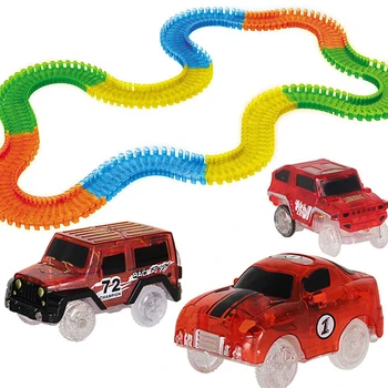 56/165/220Pcs Bend Flexible Curve Glowing Race Track Set Magic Plastic Racing Track with LED Light Car DIY Toys for Children
56/165/220Pcs Bend Flexible Curve Glowing Race Track Set Magic Plastic Racing Track with LED Light Car DIY Toys for Children
