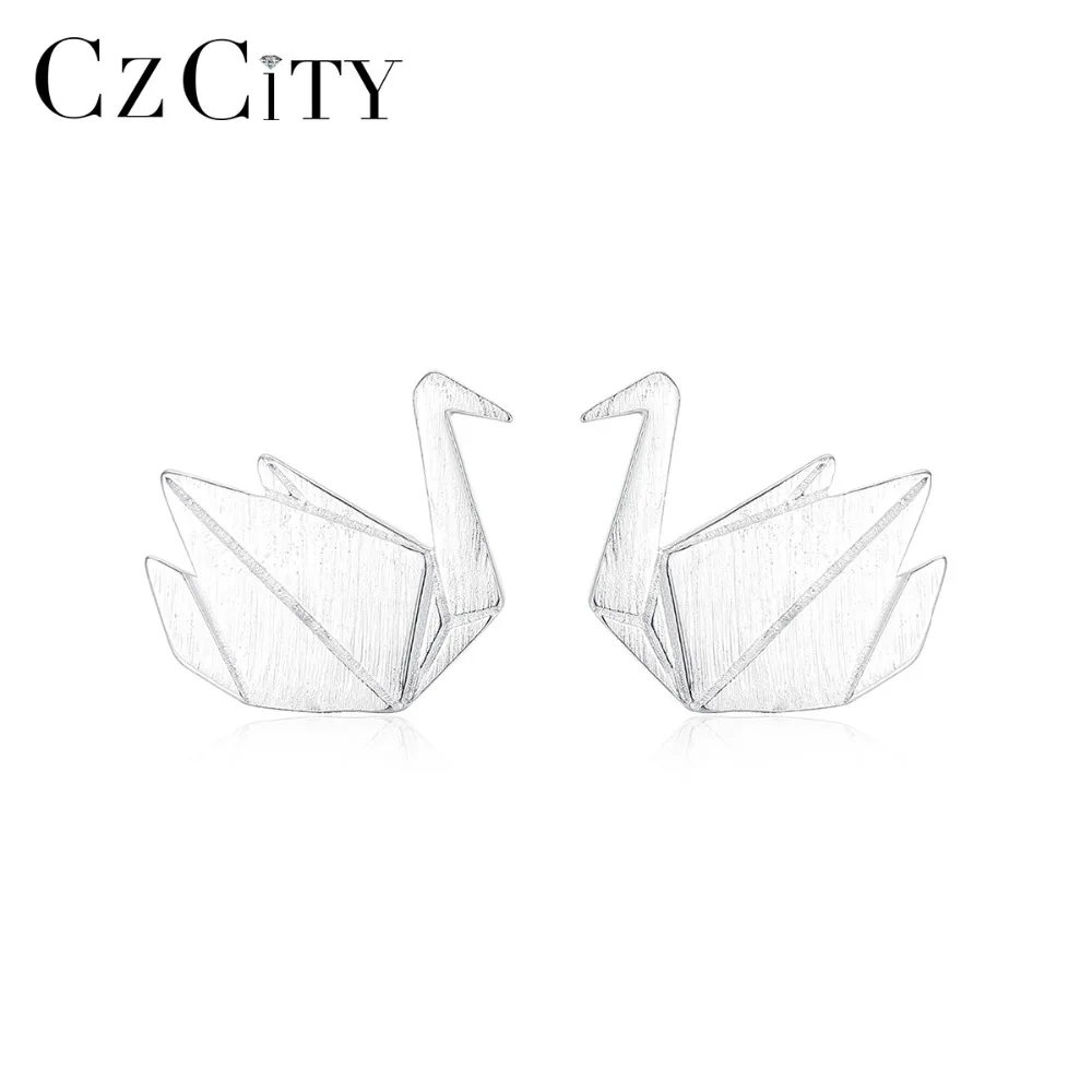 CZCITY Pure 925 Sterling Silver Brushed Stud Earrings for Women Exquisite Animal Design Fashion Girls Post Earring Fine Jewelry
CZCITY Pure 925 Sterling Silver Brushed Stud Earrings for Women Exquisite Animal Design Fashion Girls Post Earring Fine Jewelry