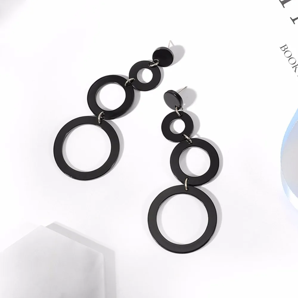 Vedawas fashion multilayer thoughtful resin circle connection tassel earrings trend black acrylic drop earrings for women
Vedawas fashion multilayer thoughtful resin circle connection tassel earrings trend black acrylic drop earrings for women