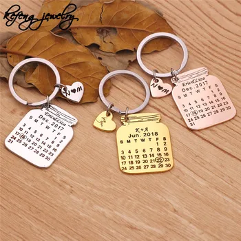 2019 Cute Metal Bottle Shape Calendar Keychain Personalized Carving 2 Initials Name Date Anniversary Key Chain Heart llaveros
2019 Cute Metal Bottle Shape Calendar Keychain Personalized Carving 2 Initials Name Date Anniversary Key Chain Heart llaveros