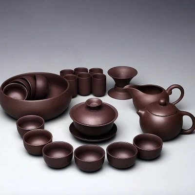 Purple sand kungfu tea set handmade purple sand pot raw ore whole set teacup teapot
Purple sand kungfu tea set handmade purple sand pot raw ore whole set teacup teapot