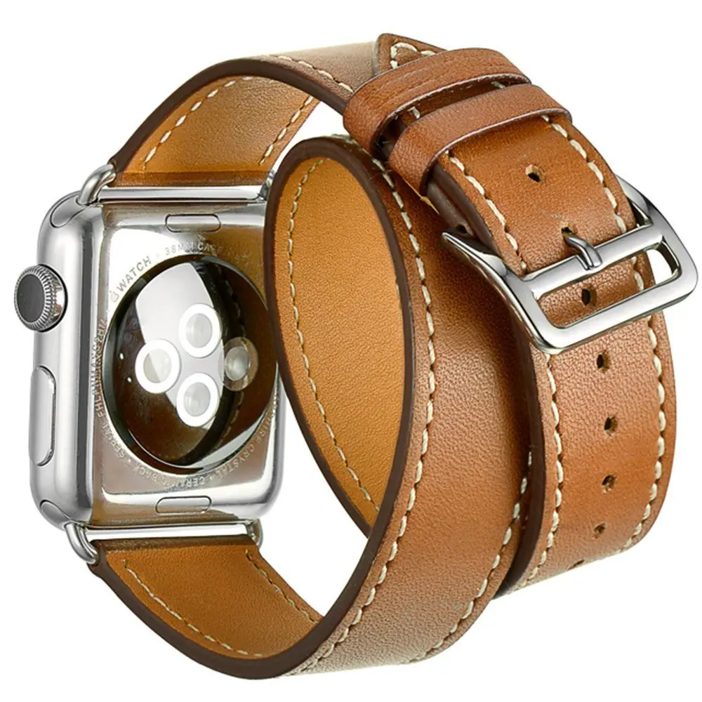 Double Tour Genuine Leather Strap for Apple Watch Band 42mm 44mm 40mm 38mm Bracelet Wrist Watchband Belt iwatch series 4/3/2/1
Double Tour Genuine Leather Strap for Apple Watch Band 42mm 44mm 40mm 38mm Bracelet Wrist Watchband Belt iwatch series 4/3/2/1