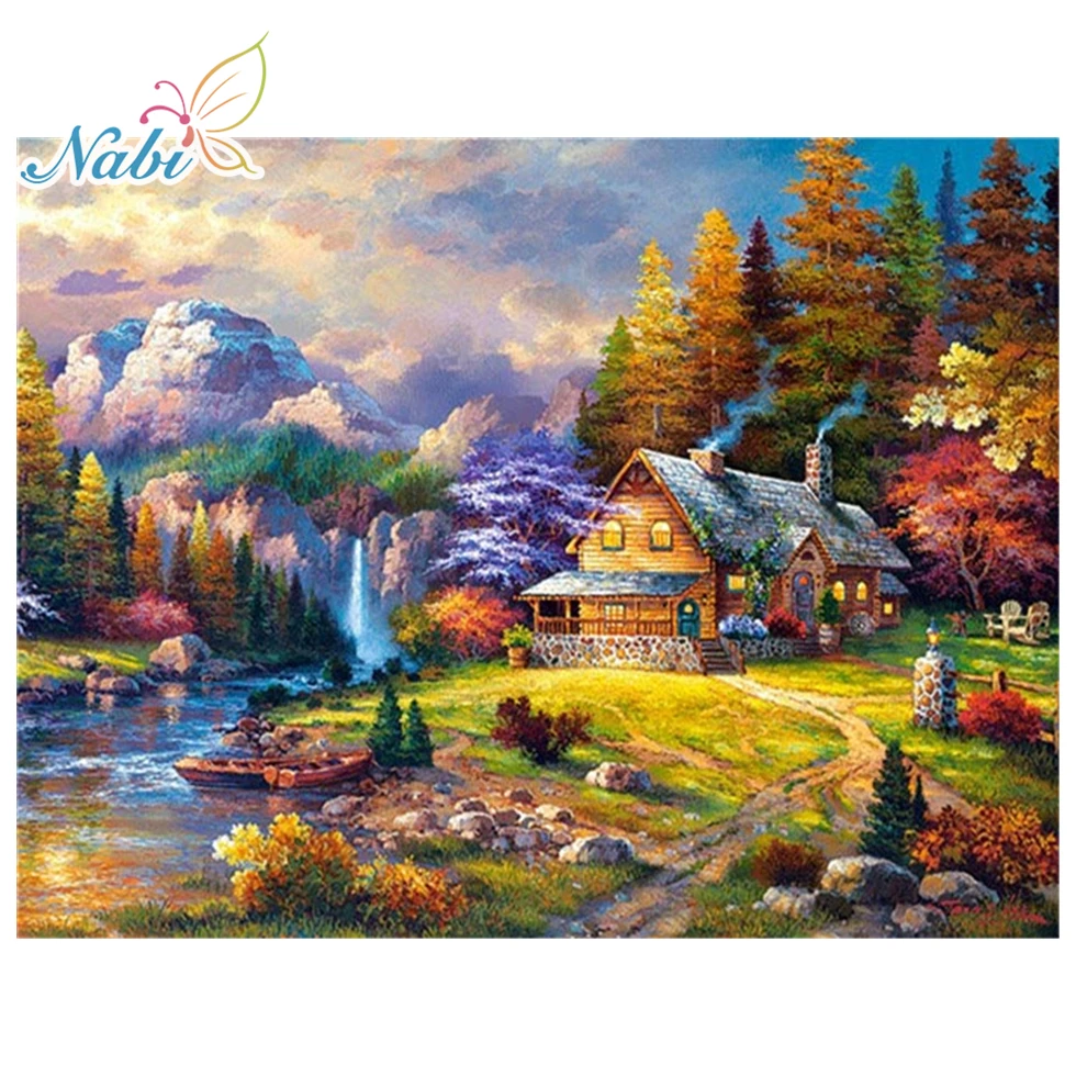 Diamond Embroidery Landscape Handmade Diamond Painting Village Needlework Mosaic Cross Stitch Home Decor
Diamond Embroidery Landscape Handmade Diamond Painting Village Needlework Mosaic Cross Stitch Home Decor