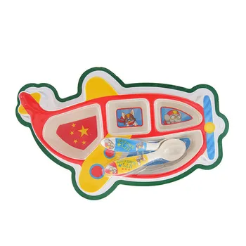 Bamboo Fiber Children's Plate Aircraft Shape Grid Bowl Eating Fork Spoon Set Baby Feeding Tableware Reusable Enlighten
Bamboo Fiber Children's Plate Aircraft Shape Grid Bowl Eating Fork Spoon Set Baby Feeding Tableware Reusable Enlighten