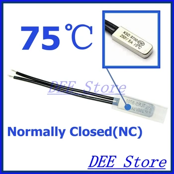 10Pcs/lot 75C Degree Celsius NC Normal Close Thermal Protector Sensor Thermostat temperature control fuse switch 250V 5A KSD9700
10Pcs/lot 75C Degree Celsius NC Normal Close Thermal Protector Sensor Thermostat temperature control fuse switch 250V 5A KSD9700