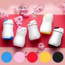 Cute Cartoon cats stainless steel vacuum flasks thermoses for children coffee creative mini portable travel mug belly cup home