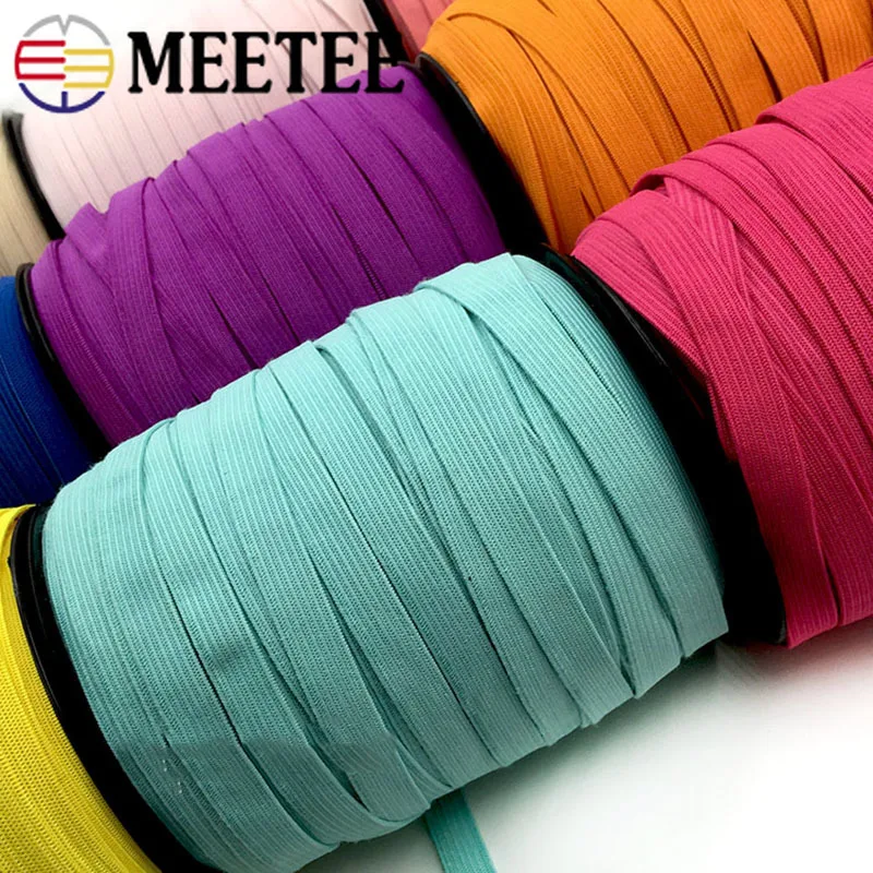 Meetee 20meters Elastic Band 10mm Width Rubber Knitting Tape Belt for Notebook Bookmark Bra Straps Sewing Clothing Accessories
Meetee 20meters Elastic Band 10mm Width Rubber Knitting Tape Belt for Notebook Bookmark Bra Straps Sewing Clothing Accessories