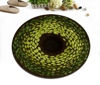 Round Indoor Living Room Floor Area Rugs Children's Room Cushion Kitchen Non-Slip Carpets Home Study Door Mat Rotate The Leaves
Round Indoor Living Room Floor Area Rugs Children's Room Cushion Kitchen Non-Slip Carpets Home Study Door Mat Rotate The Leaves