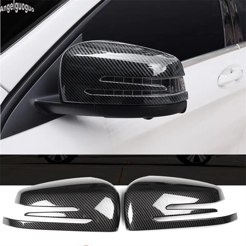 Car air conditioning outlet decoration,For Mercedes Benz ML GLE GL GLS class ABS chrome carbon styling Car Center Console CD Panel Buttons Frame Trim Decoration 