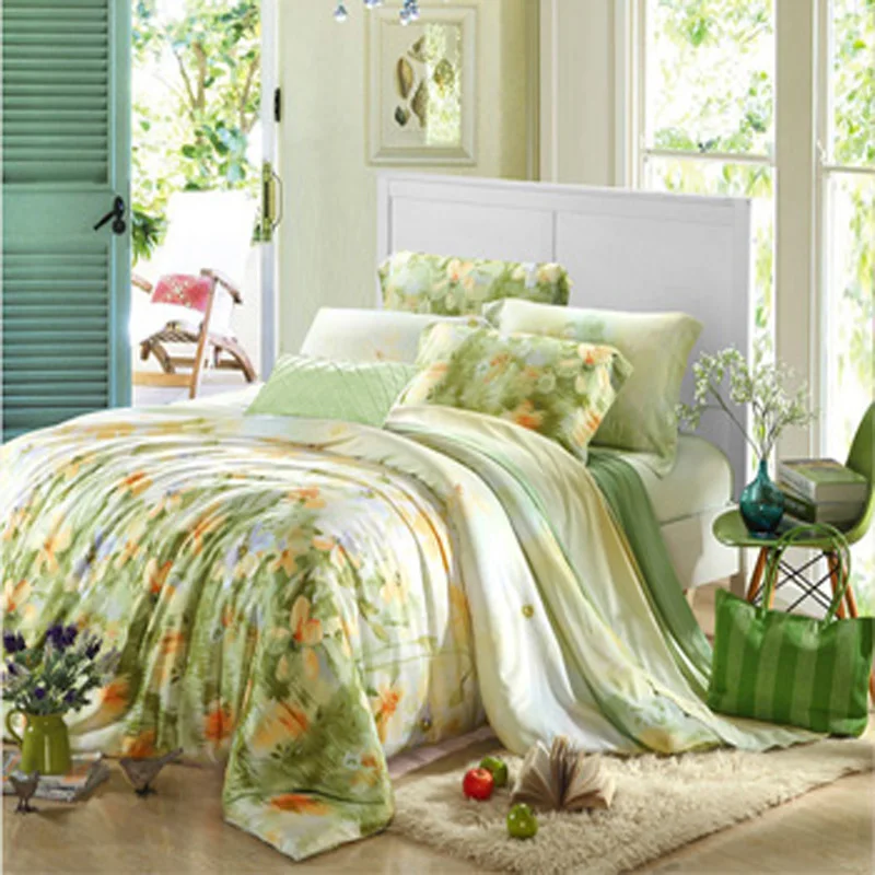 Luxury Bedding Set King Queen Size 4pcs Bed Linen Silk Cotton Duvet Cover Solid Color Flowers Satin Bed Sheet Set Pillowcases
Luxury Bedding Set King Queen Size 4pcs Bed Linen Silk Cotton Duvet Cover Solid Color Flowers Satin Bed Sheet Set Pillowcases