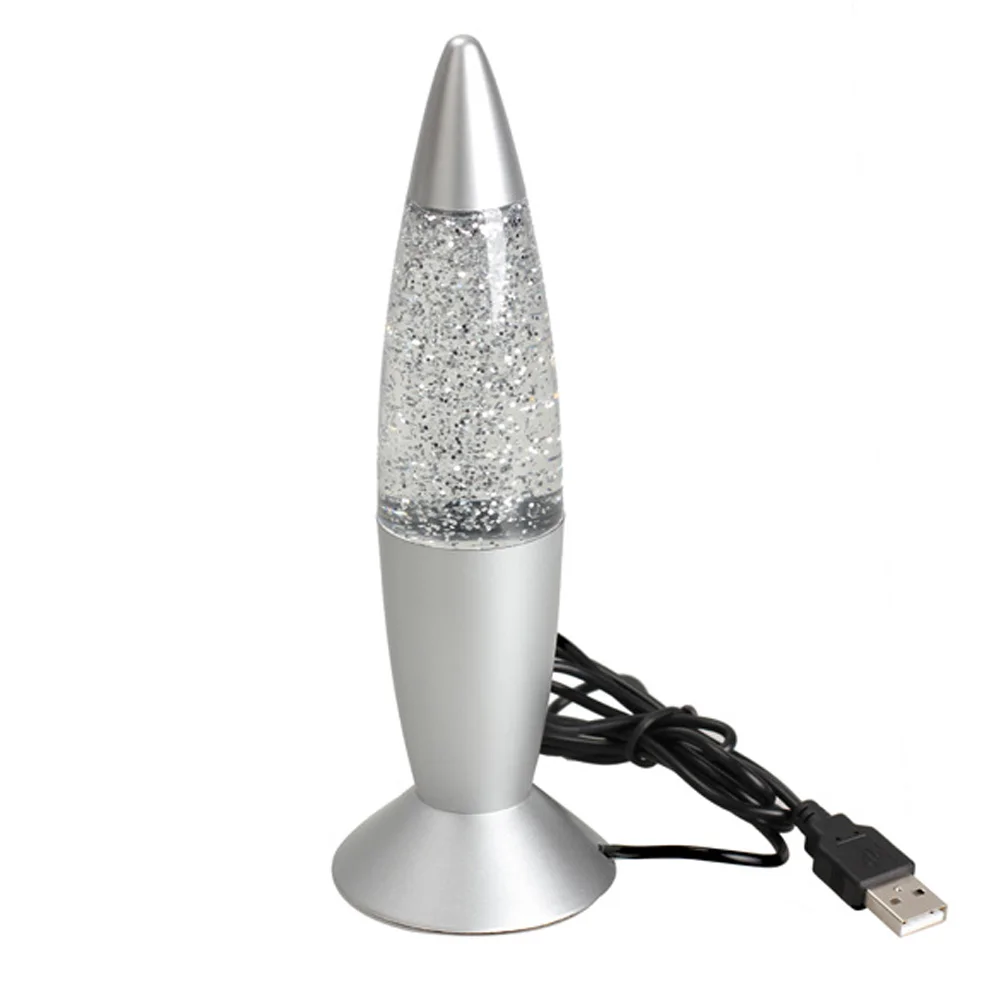 USB Rocket Sequin Lamp Multi Color Changing LED Glitter Night Light Lava 88 88 M09
USB Rocket Sequin Lamp Multi Color Changing LED Glitter Night Light Lava 88 88 M09