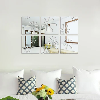 6Pcs/Set Acrylic Broken Flower Pattern Mirror Wall Stickers Quotes Home Decor Living Room Six Joint Painting Wall Mirror
6Pcs/Set Acrylic Broken Flower Pattern Mirror Wall Stickers Quotes Home Decor Living Room Six Joint Painting Wall Mirror