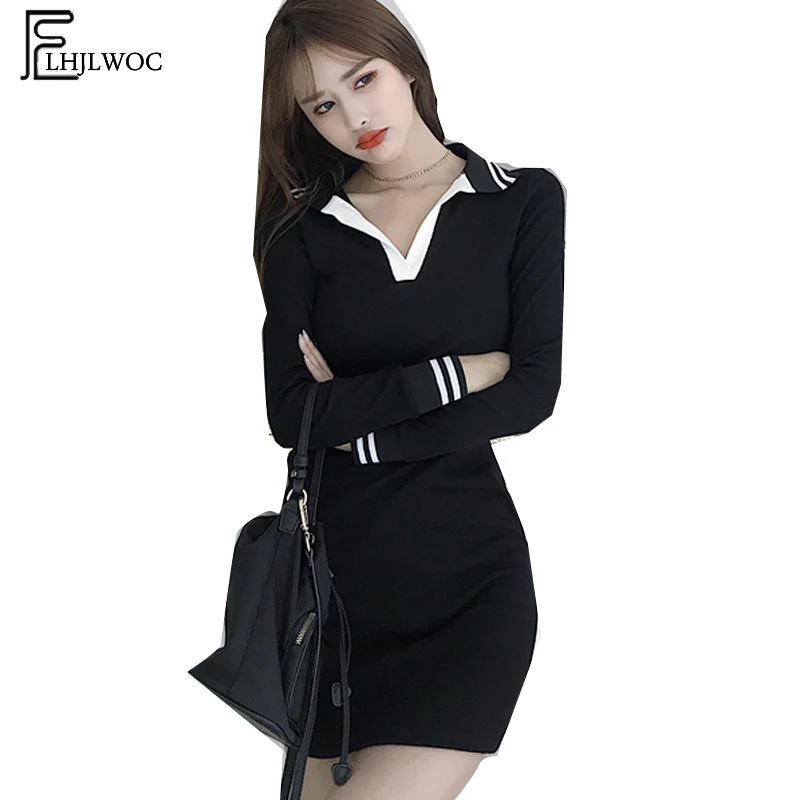 Cotton Dress 2019 Women Spring Basic Mini Dress Long Sleeve little Casual Dark Blue Cute Sweet Girls Preppy Style T Shirt Dress
Cotton Dress 2019 Women Spring Basic Mini Dress Long Sleeve little Casual Dark Blue Cute Sweet Girls Preppy Style T Shirt Dress