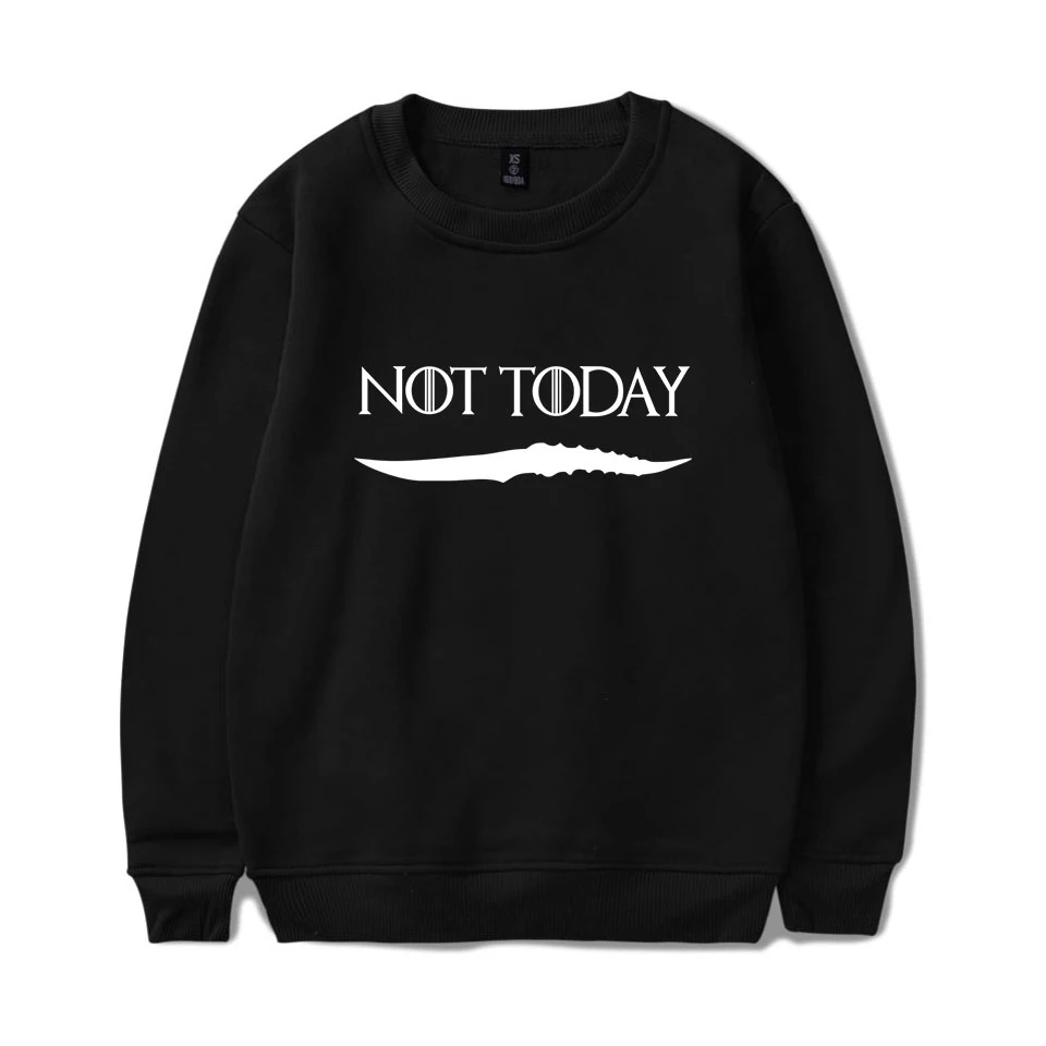 Game Of Throne Arya Stark Not Today Sweatshirt Hoodies Men 2019 Printed Hooded Pullover Plus Size Oversized Hoodie Sweatshirt
Game Of Throne Arya Stark Not Today Sweatshirt Hoodies Men 2019 Printed Hooded Pullover Plus Size Oversized Hoodie Sweatshirt