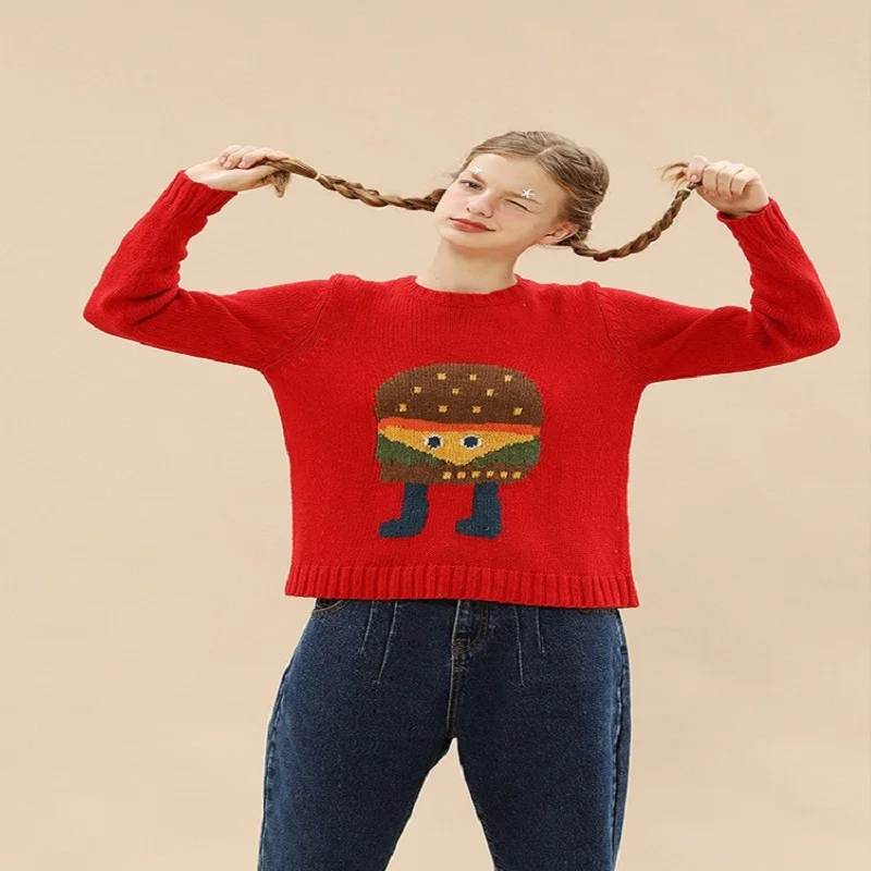 2017 Streetwear Women's Winter Sweaters Casual Long Sleeve Color Print Pullover Autumn O-neck Warm Sweater Women
2017 Streetwear Women's Winter Sweaters Casual Long Sleeve Color Print Pullover Autumn O-neck Warm Sweater Women