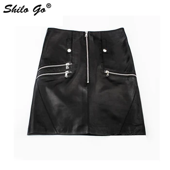 Leather Skirt Womens Autumn Fashion sheepskin genuine leather Skirt sexy front zipper high waist rivet pencil skirt
Leather Skirt Womens Autumn Fashion sheepskin genuine leather Skirt sexy front zipper high waist rivet pencil skirt