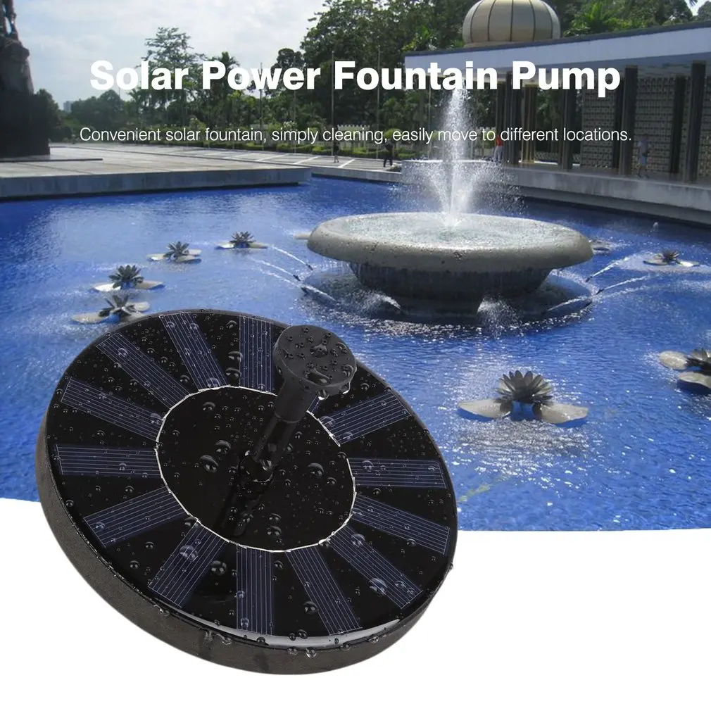 DC 4.5-10V Solar Water Panel Power Fountain Pump Kit with 4 Nozzles for Pool Garden Pond Watering Round Water Fountain Pump
DC 4.5-10V Solar Water Panel Power Fountain Pump Kit with 4 Nozzles for Pool Garden Pond Watering Round Water Fountain Pump