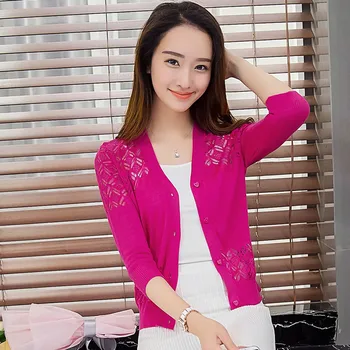 2019 Loose large size New Summer Knit Jacket Women Cardigan Hollow Thin clothing Shawl Sweaters aa895
2019 Loose large size New Summer Knit Jacket Women Cardigan Hollow Thin clothing Shawl Sweaters aa895