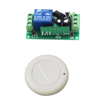 New 24V 12V 9V 1CH Relay RF Wireless Remote Control Switch White Round Transmitter and Receiver 315mhz or 433mhz Hot Sale
New 24V 12V 9V 1CH Relay RF Wireless Remote Control Switch White Round Transmitter and Receiver 315mhz or 433mhz Hot Sale
