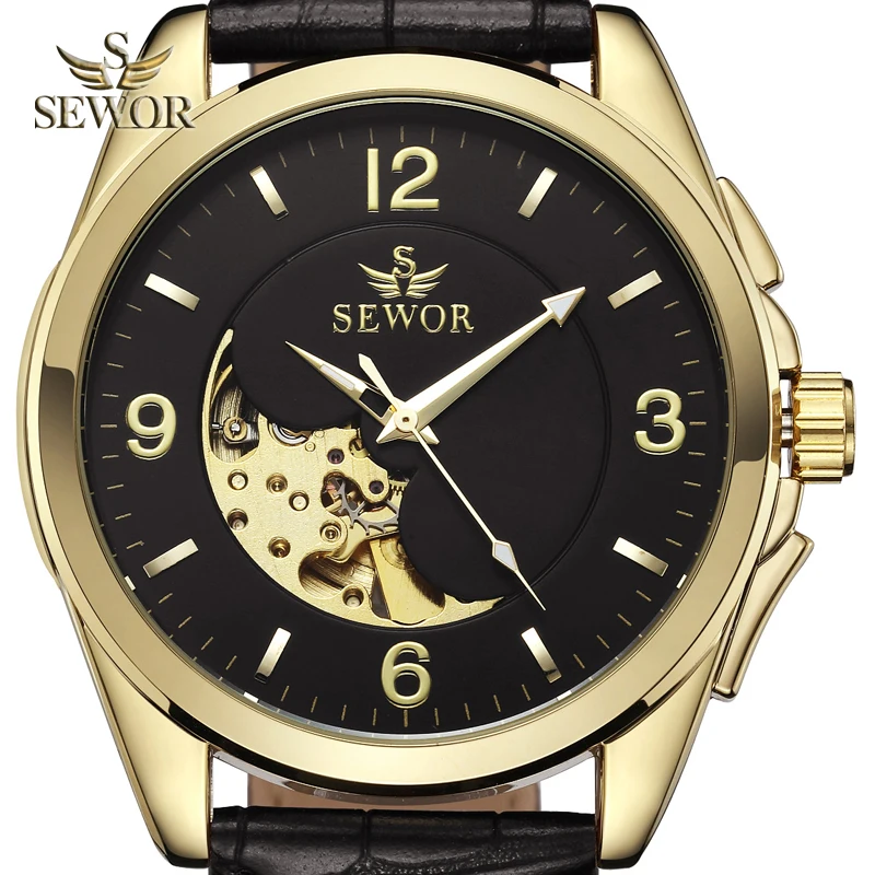 SEWOR Mens Luxury Brand Fashion Bow and Arrow Pattern Dial Hollow Mechanical Automatic Watch Men Watch relogio masculino C359
SEWOR Mens Luxury Brand Fashion Bow and Arrow Pattern Dial Hollow Mechanical Automatic Watch Men Watch relogio masculino C359