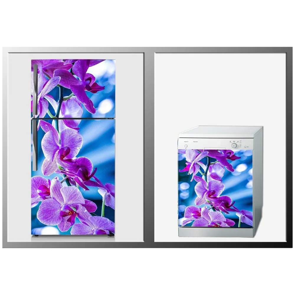 3D Fridge Sticker Pretty Orchid Refrigerator Dishwasher Door Cover Kitchen Home Decoration Accessories Modern 3d Wall Stickers
3D Fridge Sticker Pretty Orchid Refrigerator Dishwasher Door Cover Kitchen Home Decoration Accessories Modern 3d Wall Stickers