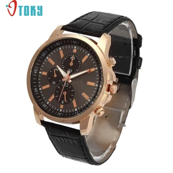 Excellent Quality OTOKY Luxury Quartz Watches Leather Strap