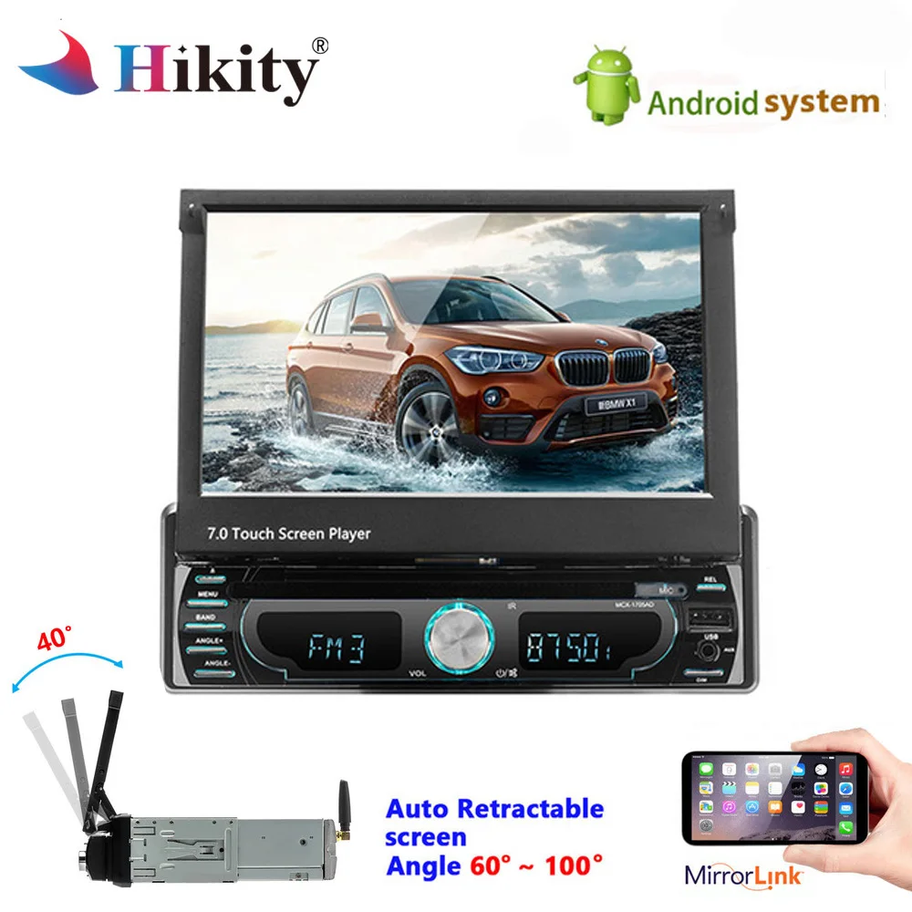 Hikity Car Radio Android Car Multimedia Player Stereo 7" CD/DVD Player GPS Navigation 1din FM AM USB SD wifi Bluetooth In-Dash
Hikity Car Radio Android Car Multimedia Player Stereo 7" CD/DVD Player GPS Navigation 1din FM AM USB SD wifi Bluetooth In-Dash