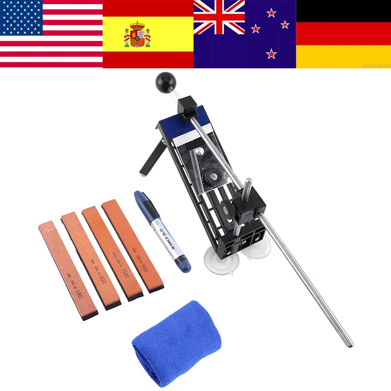 Knife Sharpener Professional Kitchen Sharper Knife Sharpening System Fix-angle 4 whetstones Apex With Camouflage Bag
Knife Sharpener Professional Kitchen Sharper Knife Sharpening System Fix-angle 4 whetstones Apex With Camouflage Bag