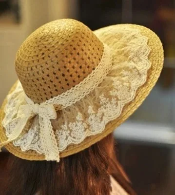 Summer straw hat lace brim sombrero floppy beach hat for women 5 colors available free shipping
Summer straw hat lace brim sombrero floppy beach hat for women 5 colors available free shipping