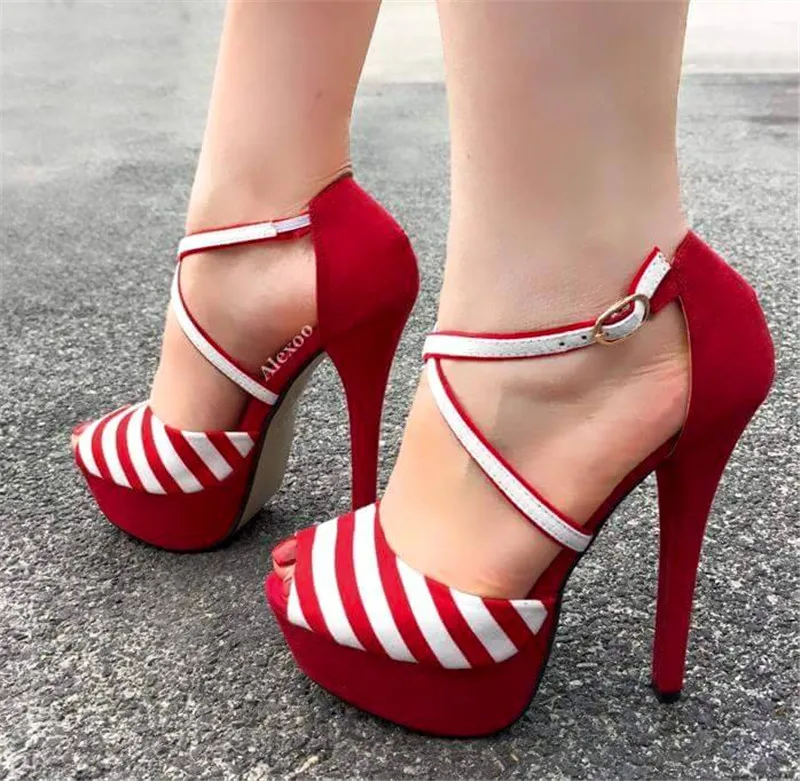 ARQA 2019 Suede Stripe platform Fishmouth Open Toe Cross-strap One-word Fastener Slender High-heeled Women's Sandals
ARQA 2019 Suede Stripe platform Fishmouth Open Toe Cross-strap One-word Fastener Slender High-heeled Women's Sandals