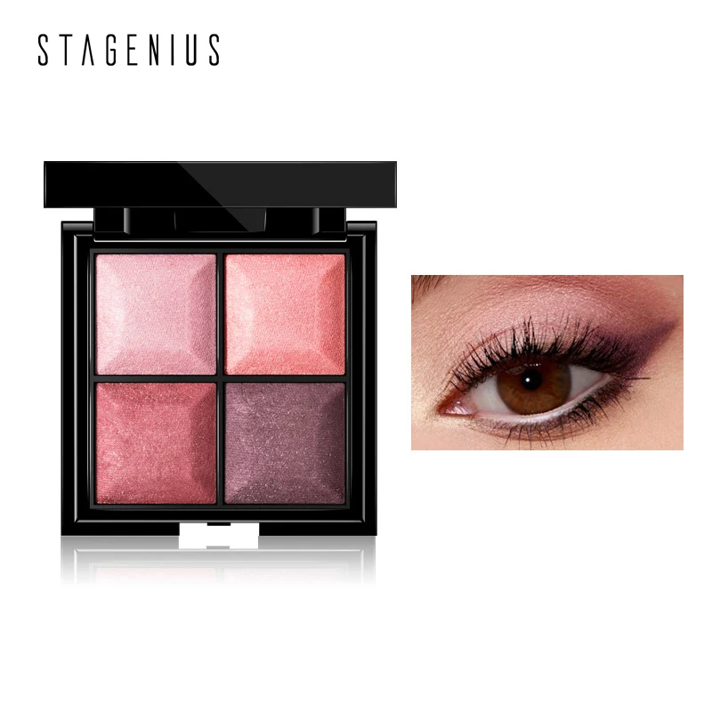 STAGENIUS new brand eyeshadow palette easy to wear long lasting glitter eyeshadow pallete for daily 4 colors beauty shadows
STAGENIUS new brand eyeshadow palette easy to wear long lasting glitter eyeshadow pallete for daily 4 colors beauty shadows