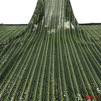 Unique Sequin Design African Sequins Lace Fabric High Quality 2019 Nigeria Embroidery Guipure Mesh Green Sequined Lace HJ2175-1
Unique Sequin Design African Sequins Lace Fabric High Quality 2019 Nigeria Embroidery Guipure Mesh Green Sequined Lace HJ2175-1