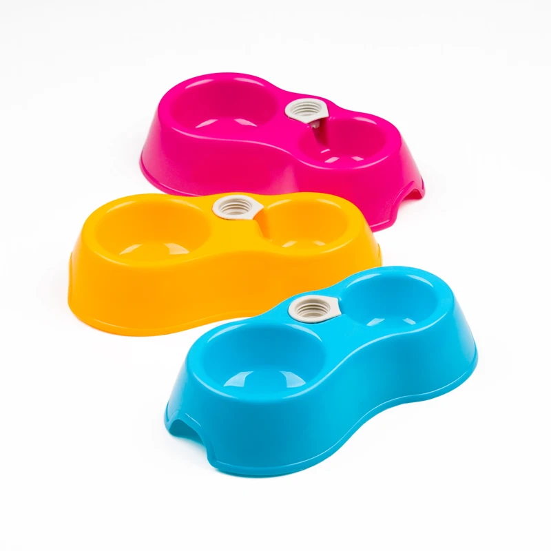 03 steel double dog bowl