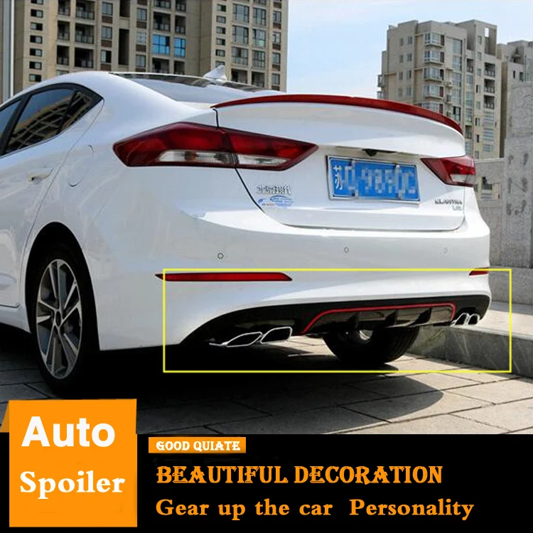 For 2016-2018 Hyundai Elantra Rear spoiler Bumper Diffuser Bumpers Protector Body kit bumper rear lip rear spoiler 2017
For 2016-2018 Hyundai Elantra Rear spoiler Bumper Diffuser Bumpers Protector Body kit bumper rear lip rear spoiler 2017