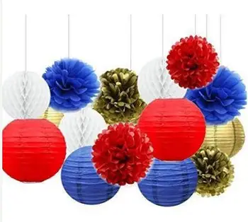 15 Pack Tissue Pom Poms Flowers Paper Lanterns and Polka Dot Paper Garland Bridal Shower Wedding Ball Party Supplies Decoration
15 Pack Tissue Pom Poms Flowers Paper Lanterns and Polka Dot Paper Garland Bridal Shower Wedding Ball Party Supplies Decoration