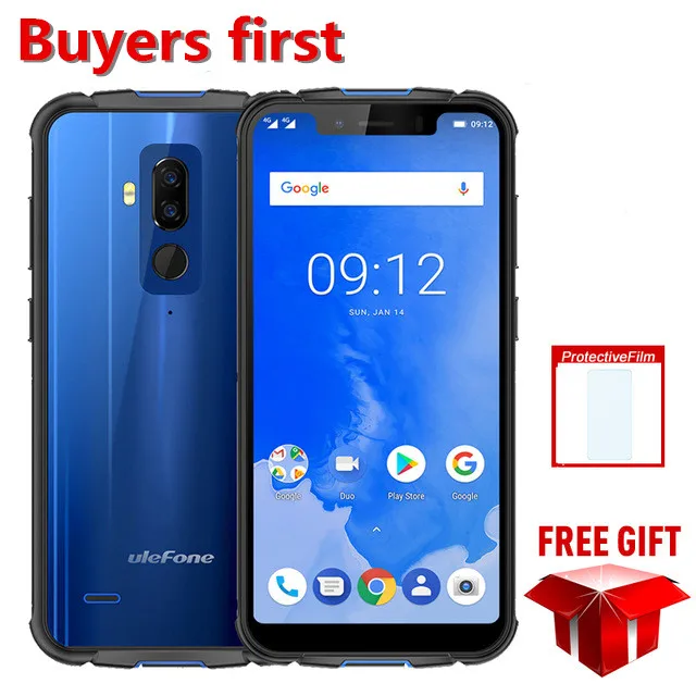 

Ulefone Armor 5 IP68 Waterproof Mobile Phone Android 8.1 5.85" MTK6763 Octa Core 4GB+64GB NFC Wireless Charge 4G LTE Smartphone