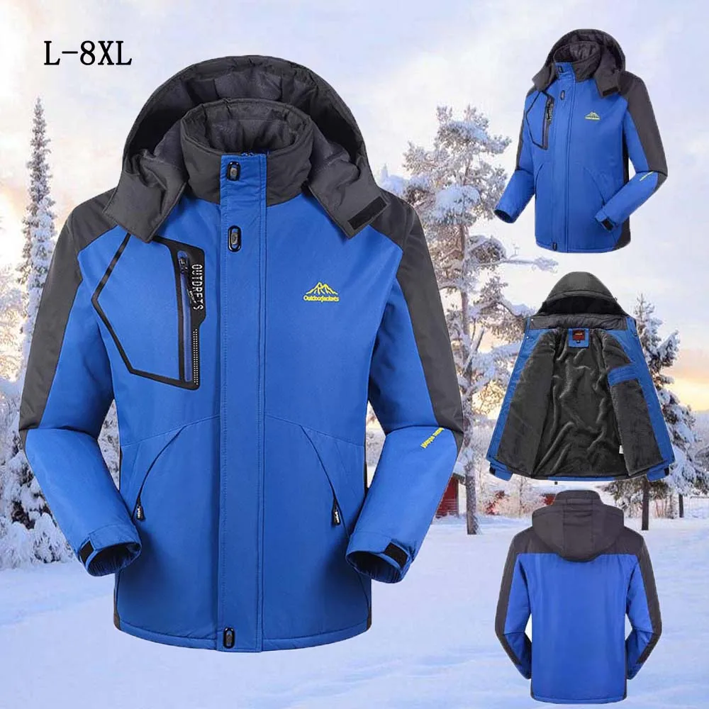 -30 C FIT Plus Thick Velvet Down & Parka coat 6XL 7XL 8XL 2017 winter jacket men waterproof windproof chaquetas hombre
-30 C FIT Plus Thick Velvet Down & Parka coat 6XL 7XL 8XL 2017 winter jacket men waterproof windproof chaquetas hombre