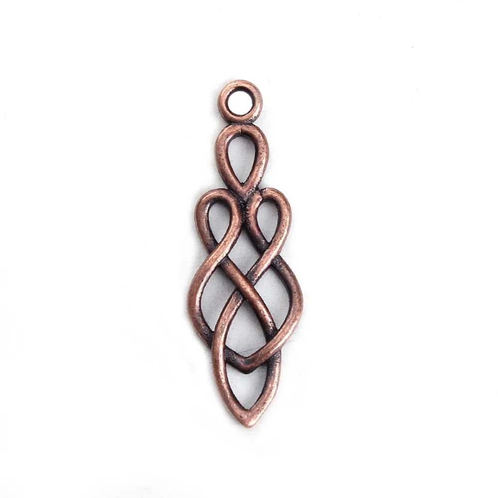DoreenBeads Медь античная медь Кельтский Узел падение подвески с узором Мода DIY