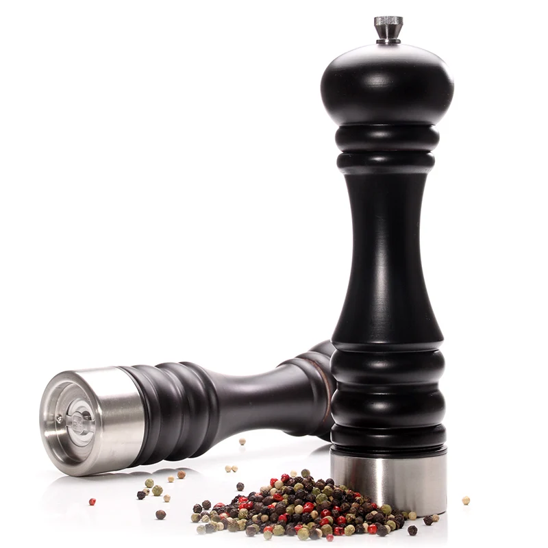 Premium Wood Salt and Pepper Grinder - Gourmet Precision Mechanisms and Sea Salt & Peppercorns, kitchen accessories, Black
Premium Wood Salt and Pepper Grinder - Gourmet Precision Mechanisms and Sea Salt & Peppercorns, kitchen accessories, Black