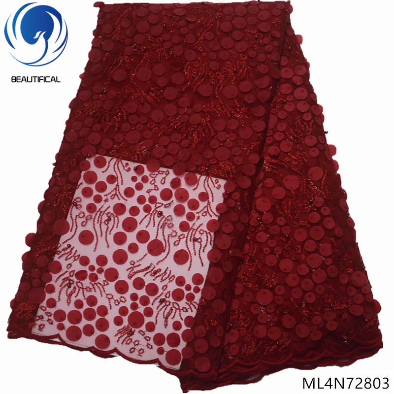 BEAUTIFICAL african net lace fabric nigerian lace fabrics 2019 high quality lace fabrics 5 yards/lot african materials ML4N728
BEAUTIFICAL african net lace fabric nigerian lace fabrics 2019 high quality lace fabrics 5 yards/lot african materials ML4N728