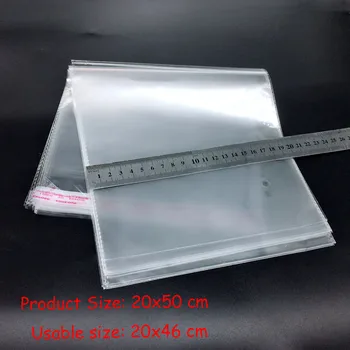 100 Pcs 20x50cm Clear Self Adhesive Resealable Cello Cellophane Poly OPP Bags 8x20 inches
100 Pcs 20x50cm Clear Self Adhesive Resealable Cello Cellophane Poly OPP Bags 8x20 inches