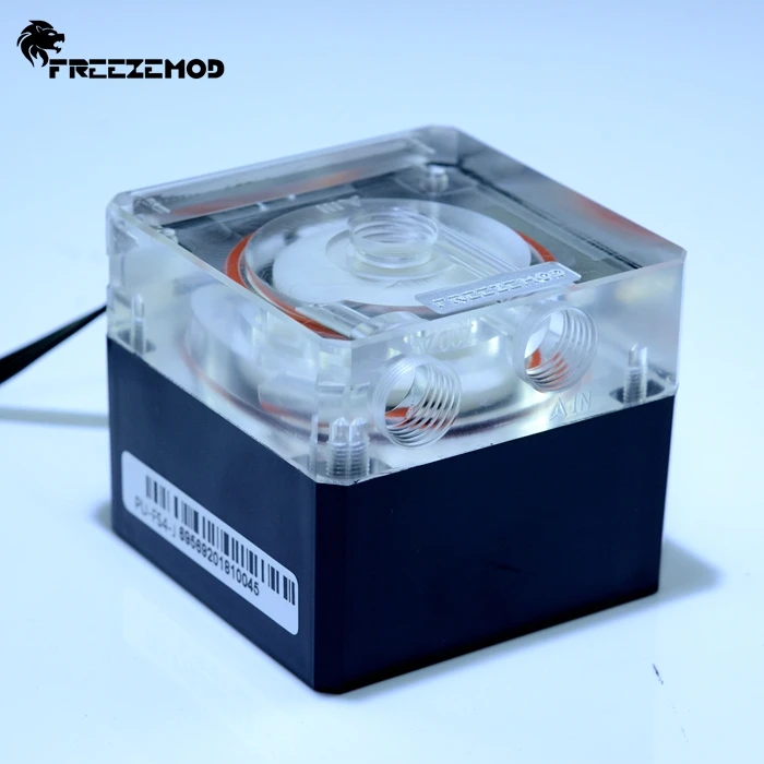 FREEZEMOD Compute cooling pc water cooler mute pump PWM intelligent flow 800L/H 12V/5V RGB light aure. PU-FS4M-J
FREEZEMOD Compute cooling pc water cooler mute pump PWM intelligent flow 800L/H 12V/5V RGB light aure. PU-FS4M-J