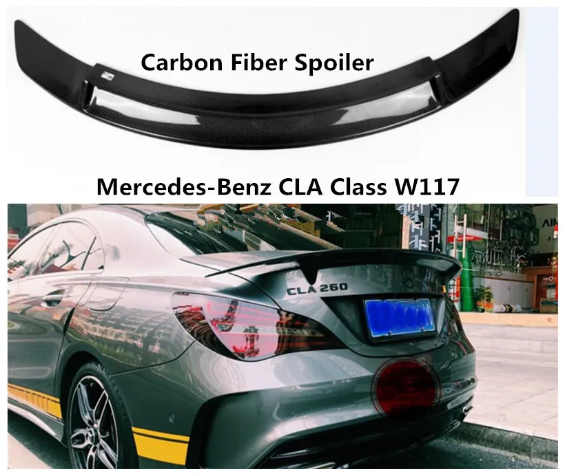 Carbon Fiber Spoiler For Mercedes-Benz CLA Class W117 2014- 2019 High Quality Spoilers Auto Accessories By EMS
Carbon Fiber Spoiler For Mercedes-Benz CLA Class W117 2014- 2019 High Quality Spoilers Auto Accessories By EMS
