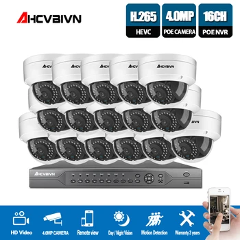 

16CH 4K POE NVR 5MP 4MP 3MP 2MP kit PoE IP Camera P2P Cloud Onvif FTP CCTV System IR Outdoor Night Vision Video Surveillance Kit