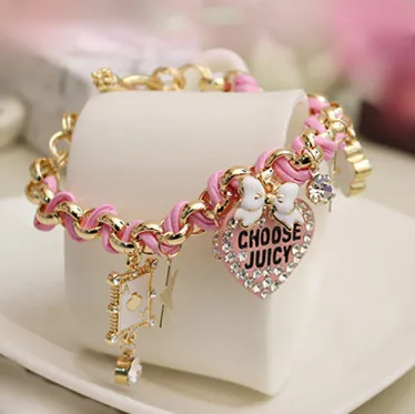 Big Brand Trendy Sweety Heart Poker Charm Bracelets for Women Jewelry Gifts Braid Leather Gold Metal Chain
Big Brand Trendy Sweety Heart Poker Charm Bracelets for Women Jewelry Gifts Braid Leather Gold Metal Chain
